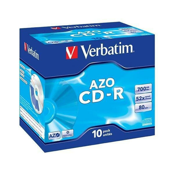CD-R Verbatim Crystal 10 Unités 700 MB 52x