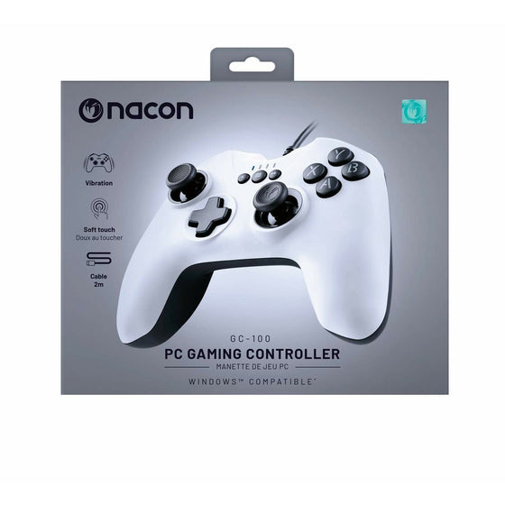 Manette de console de jeux vidéo Nacon PCGC-100WHITE