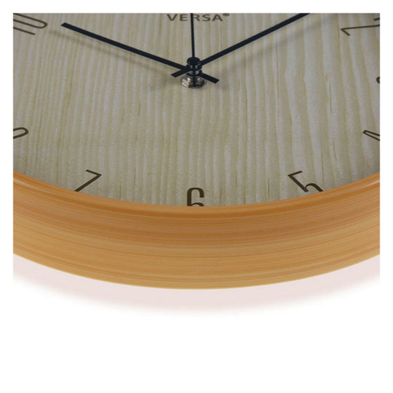 Horloge Murale Versa Bois Plastique 4,3 x 30 x 30,3 cm