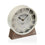 Horloge de table Versa Blanc Bois MDF (20 x 20 x 6 cm) (Ø 20 cm)