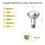 Lampe LED Silver Electronics 999007 R90 E27 12W 3000K