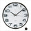 Horloge Murale Noir Blanc Plastique verre