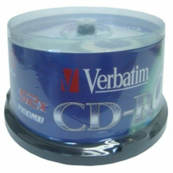 CD-R Verbatim 43432 700 MB 52x (25 uds) Laiton